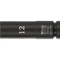 Wera 05005553001, Steckschlüsselbuchse, Schwarz, 1 Kopf/Köpfe, 3/8", Metrisch, 12 mm