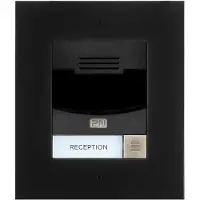 2N Telecommunications 9155301CBF - IP Solo mit Kamera, Unterputz, schwarz (inklusive Einbaurahmen)