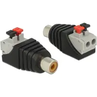 DeLOCK Terminalblock RCA/Chinch Buchse