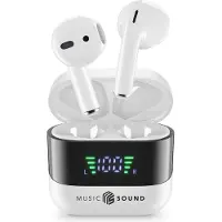 MusicSound SPARK, True Wireless Stereo (TWS), Anrufe/Musik, 66 g, Kopfhörer, Weiß