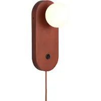 Good&Mojo Wandlampe Java, braun / rost, für Wohn- / Esszimmer, Bambus, Skandinavisch, Wandleuchte, Wandlampe Innen