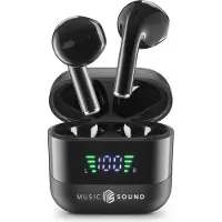 Music Sound SPARK, True Wireless Stereo (TWS), Anrufe/Musik, 66 g, Kopfhörer, Schwarz