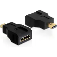 DeLOCK 65271, 19 pin HDMI - C, 19 pin HDMI micro D, Schwarz