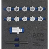 Bgs Tool Tray 1/6: Rim Lock Socket Set for Mercedes-Benz, 546 mm, 546 g