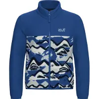Jack Wolfskin Sweatjacke Paw Era 100 Print FZ Kinder Mountain Blue Orchid-Größe 140