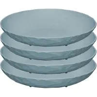 Koziol Suppenteller "CLUB PLATE, tief, Ø 22 cm, aus biozirkulärem Material" Teller Set, Spülmaschinengeeignet und melaminfrei, Made in Germany