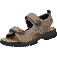 Rieker Tieffußbett Sandaletten in beige, Gr. 40