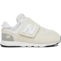 New Balance Unisex für Kinder. NW574V1 Sneaker 574 NEW-B Hook & Loop, weiß (21.5), Wohnung, Klettverschluss, Lässig, Grau, Kinderbekleid