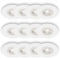 Briloner LED Einbauleuchten 3x4er Set warmweiß IP44 Deckenstrahler Einbauspots