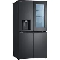 LG GMG961NPKE InstaView Multi-Door Side-by-Side (637 l, E, 1792 mm hoch, Essence Black Steel)