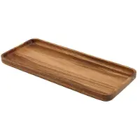Genware Akazienholz Rechteckiges Servierbrett 30 x 13 Cm