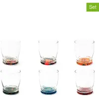 Excelsa Set Von 6 Wasserglas Aboriginal Glas 30 Cl Bunt