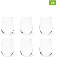Excelsa Set mit 6 Wassergläsern Dublino Glas 47,5 cl Durchsichtig