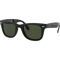Ray-Ban Wayfarer Folding Classic, Erwachsener, Uni, Wanderer, Quadratisch, Vollrand, Schwarz