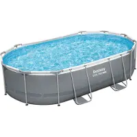 Bestway Ovales Aufstellpool-Set, 4,88 m x 3,05 m x 1,07 m
