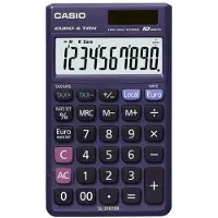 Casio SL-310TER, Desktop, Einfacher Taschenrechner, 10 Ziffern, 1 Zeilen, Batterie/Solar, Violett