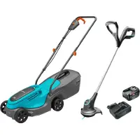 Gardena PowerMax 30/18V P4A Solo + SmallCut 23/18V P4A Solo + Bosch Starterset 18V 4,0 Ah
