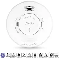 Alecto SDV10 - 230V Rookmelder - 5 Jaar Batterij Back-up - Wit
