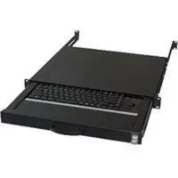 Aixcase AIX-19K1UKDETB-B, Volle Größe (100%), Kabelgebunden, USB + PS/2, QWERTZ, Schwarz