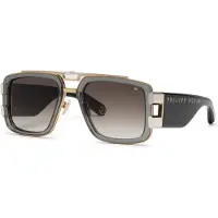 Philipp Plein SPP128M Oro rose' lucido c/parti palladio lucido 58/21/145 Herren Sonnenbrillen