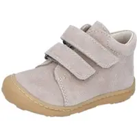 Pepino by Ricosta Lauflernschuh "CHRISY W WMS: Weit", Jungen, Gr. 22, kies, Leder, Schuhe Lauflernschuh, Klettschuh, herausnehmb. Innensohle, Größenschablone zum Download