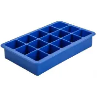 Beaumont Blaue Silikon-eiswürfelform 15 Fächer