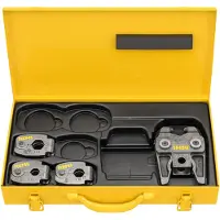 Rems Pressringe S Set V 15+18+22 Z8, Zwischenzange, schwenkbar, Stahlblechkasten