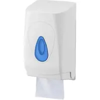 All Care PlastiQline Toilettenpapierspender Einzelblatt - Kunststoff - Farbfenster blau
