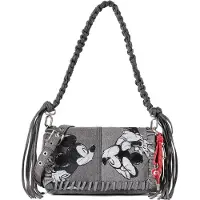 Desigual Graue Damentasche mit Mickey-Design, vielseitigen Riemen & Taschen