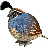 Eugy 3D Puzzle Wachtel - Tierpuzzle - Kreatives Spielzeug