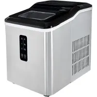 Gutfels Eiswürfelbereiter ICE MAKER 4015 | Display | 12 kg in 24 h | 2 Eiswürfelgrößen | 1,2 kg Fassungsvermögen | 120 W | Eiswürfelschaufel