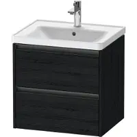Duravit Waschtischunterschrank Ketho.2 58,4x45,5cm, Ei sw, 2 Schub., wandhängend
