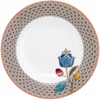 Pip studio Teller Home Tiefer Teller Blooming Tales Khaki 21,5 cm (6er Set)