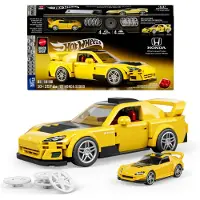Mattel Brick Shop Hot Wheels Bau-Set Speed Series '07 Honda S2000