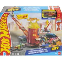 Hot Wheels - City Super Fire Station Playset (JHL95)