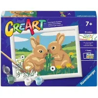 Ravensburger Malen nach Zahlen Set - kreative Hasenfreunde