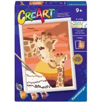 Ravensburger Creart D Series Giraffen Bei Sonnenuntergang