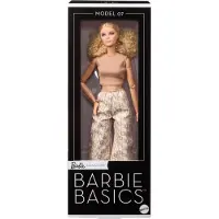 Mattel Signature Basics-Sammelpuppe, Modell 07 mit blondem Haar, weißer Hose mit goldenem Print, Modepuppe, Weiblich, 6 Jahr(e), Junge/Mädchen, 320 mm, Mehrfarbig