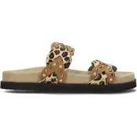 Maruti Flip Flops Damen Evie Hairon Leopard Cognac-Schuhgröße 40