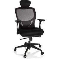 Hjh OFFICE VENUS BASE - High End Bürostuhl Silbergrau/Schwarz