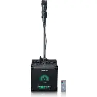 Lenco BTC-070BK - Bluetooth 5.0-Lautsprecher mit LED-Lichtanimation