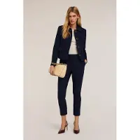 Motivi Cotton Jacket With Oversized Buttons Blue Größe: 34 | Blazer Outlet | Damen | Blau