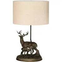 Elstead Lighting Elstead Amelia Tischleuchte E27 Bronze Patina Nude