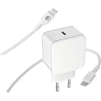 BigBen Interactive , USB-C 65W Power Delivery Ladegerät mit 2m USB-C Kabel, Weiß
