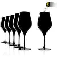 Stölzle 60x Lausitz Exquisit Blind Tasting Glas 350 ml schwarz