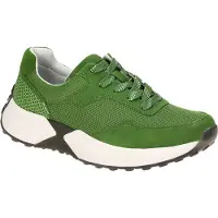 Gabor ROLLINGSOFT Damenschuhe - sportliche Schnür- Halbschuhe grün Freizeit