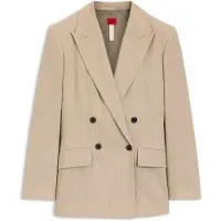 HUGO Regular-Fit Blazer aus Baumwoll-Mix mit Nadelstreifen Grösse 42