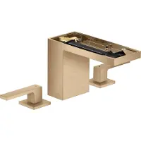 Hansgrohe 3-Loch-Waschtischarmatur 110 Axor MyEdition A 150mm, m Pus-Op-Abl, o Pl, brush. bron