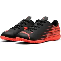 Puma ATTACANTO II IT Jr - Black-Glowing Red, Größe:4