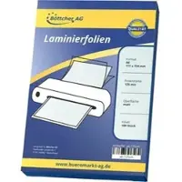 Böttcher-AG Laminierfolien Premium, DIN A6, 125 mic, matt, wasserabweisend & selbstklebend, 100 Stück